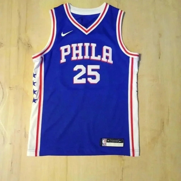 Philadelphia 76ers Ben Simmons Nike Royal Swingman Jersey Youth Medium - Picture 6 of 6